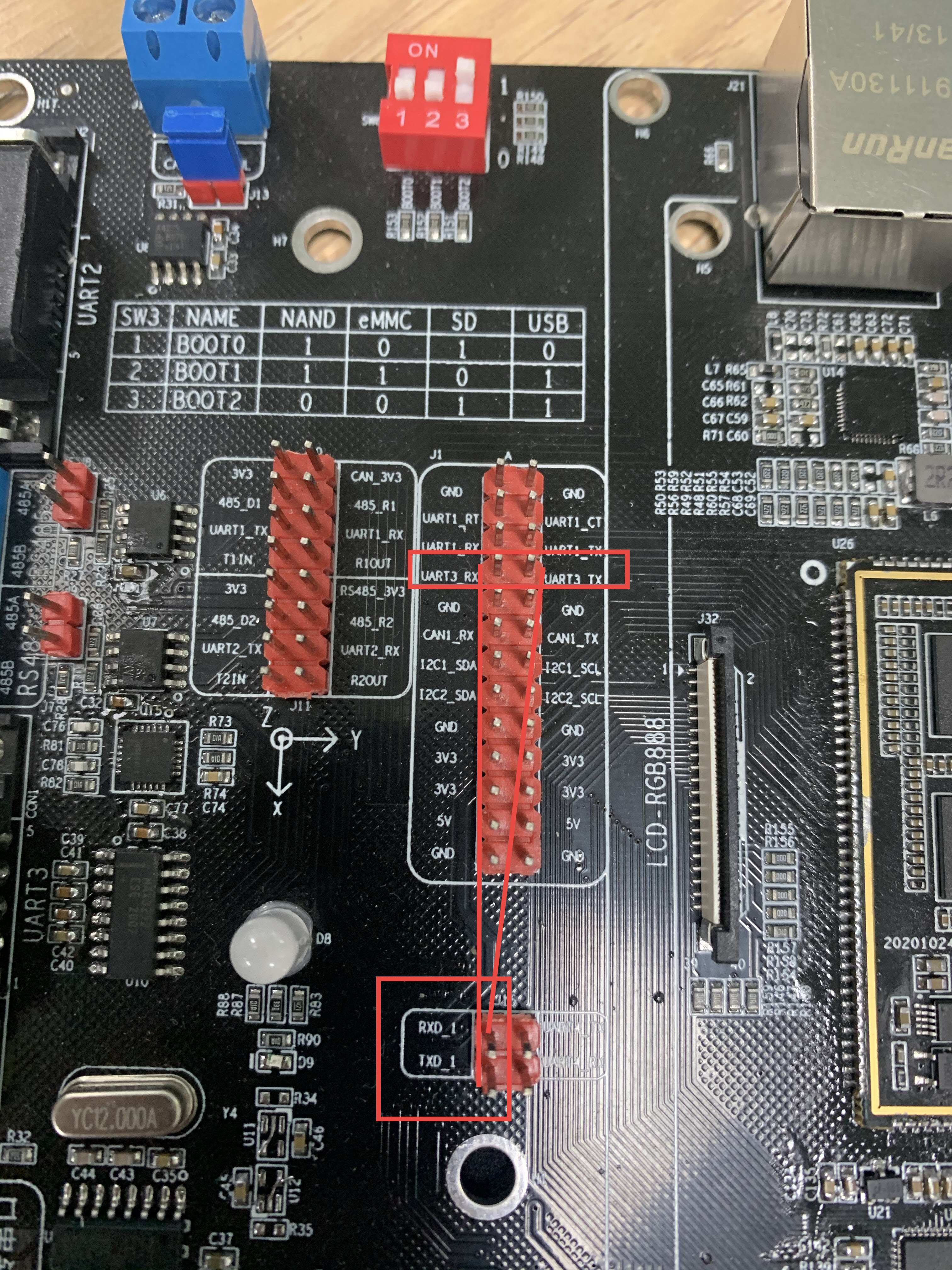 图 14‑13 UART3连接到340。