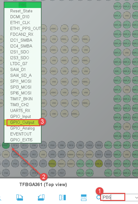 图 7‑5 LED引脚配置