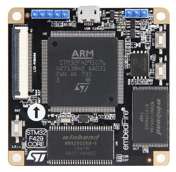 图1-2a 野火STM32 F429-挑战者 V2 核心板硬件资源