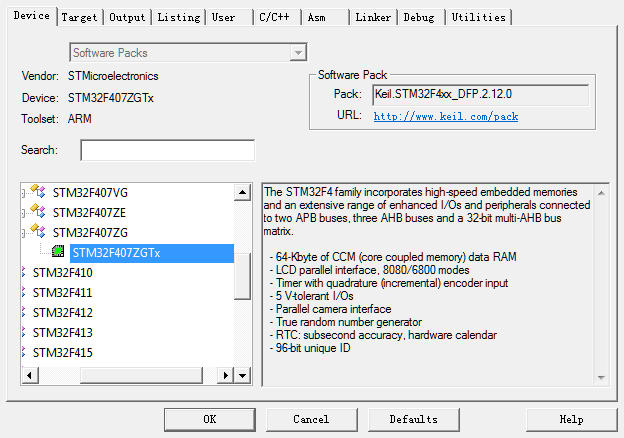 图 11‑3 选择具体的CPU型号