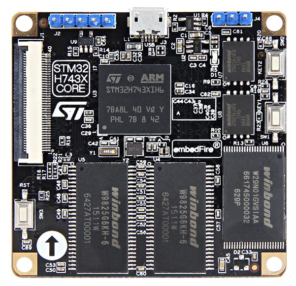 图 1-2a 野火 STM32 H743XI-PRO核心板