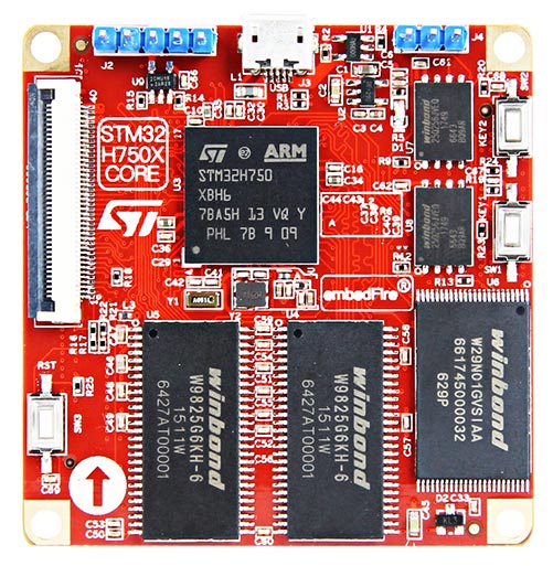 图 1-2b 野火 STM32 H750XB-PRO核心板