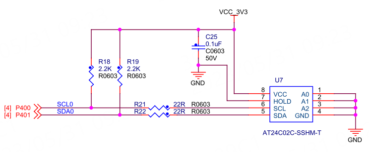 图 22‑13c EEPROM硬件连接图
