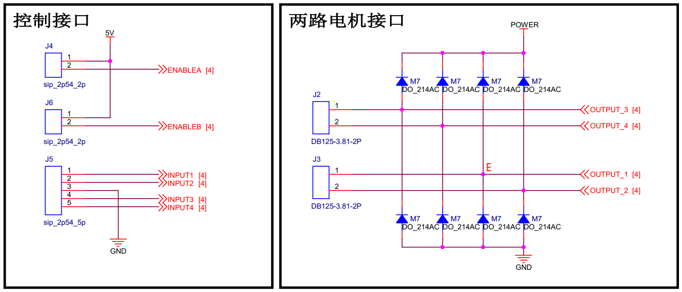 L298N驱动板接口