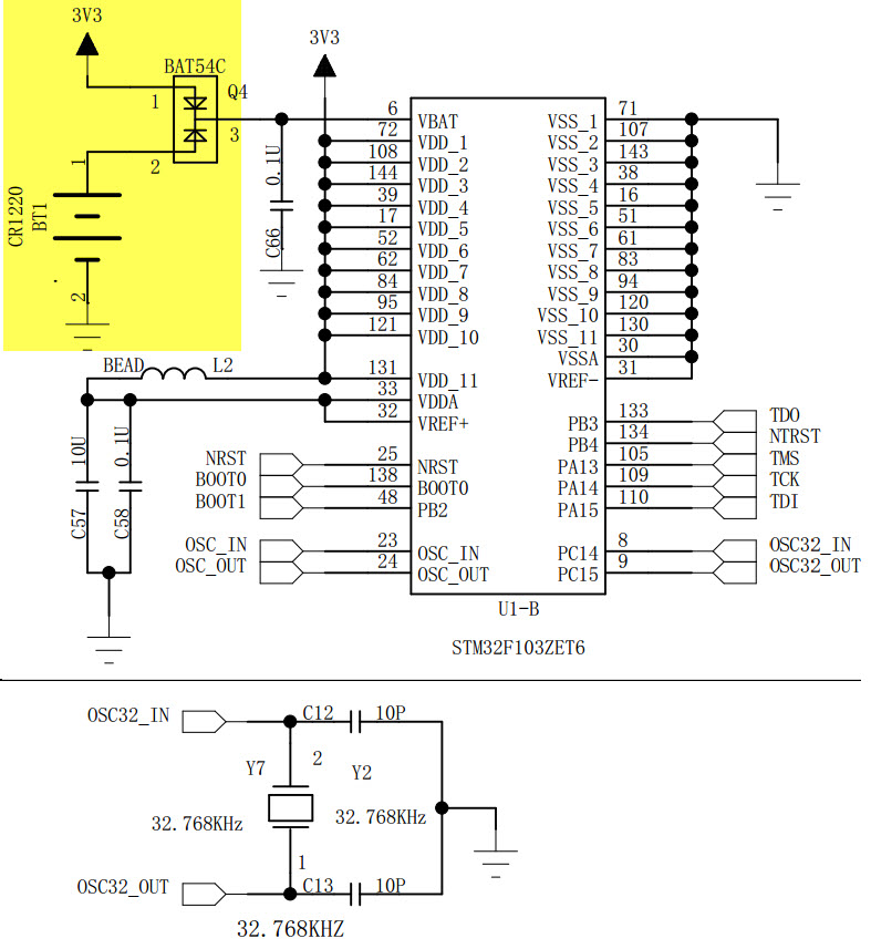 图 39‑3 RTC硬件电路