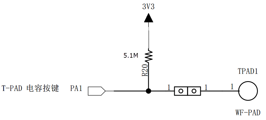 图 32‑5 电容按键电路设计