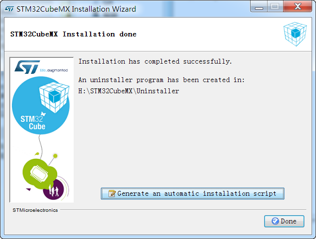 STM32CubeMX完成安装