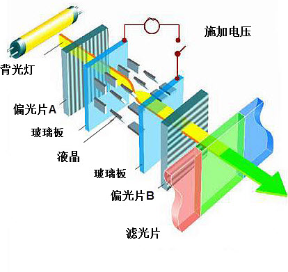 液晶屏的绿色显示结构