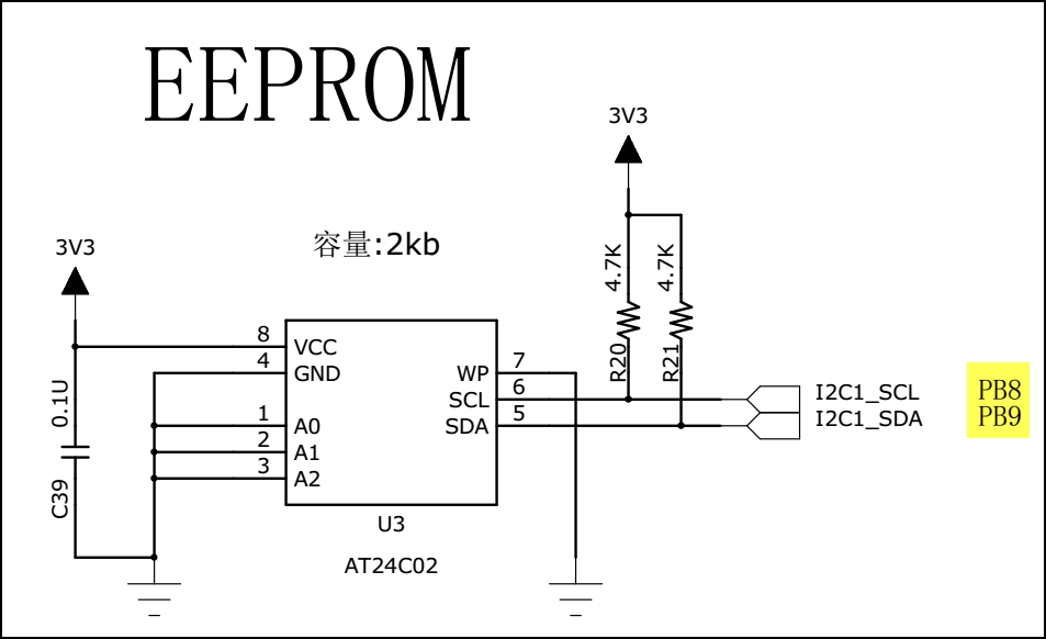 图 23‑12 EEPROM硬件连接图