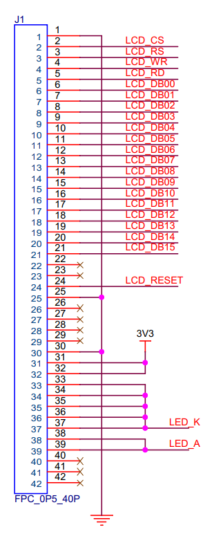 图 26‑19 屏幕PCB底板原理图