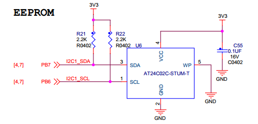 图 23‑12 EEPROM硬件连接图