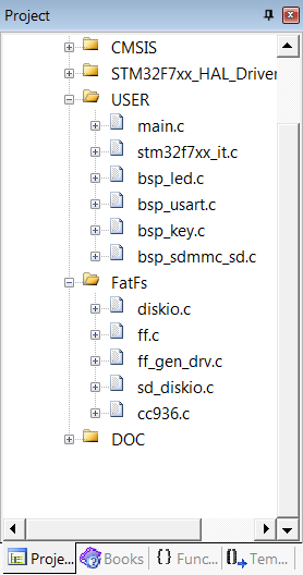 图 36‑2 FatFs工程文件结构