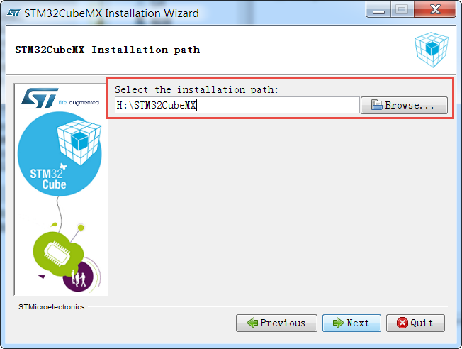 STM32CubeMX指定安装路径
